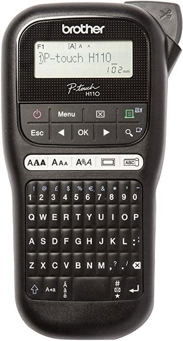 Brother PT-H110 Etiquetadora Rotuladora Electrónica Portátil con Teclado Qwertz Brother PT-H110 Etiquetadora Rotuladora Electrónica Portátil con Teclado Qwertz