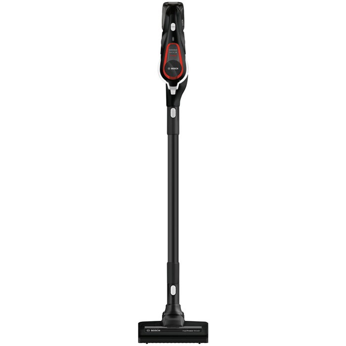 Bosch BSS81POW1 Aspiradora escoba sin cable, Negro, Tecnología Litio-ion 18V, para suelos duros y tapicerías, Autonomía hasta 35 min, Incluye boquillas