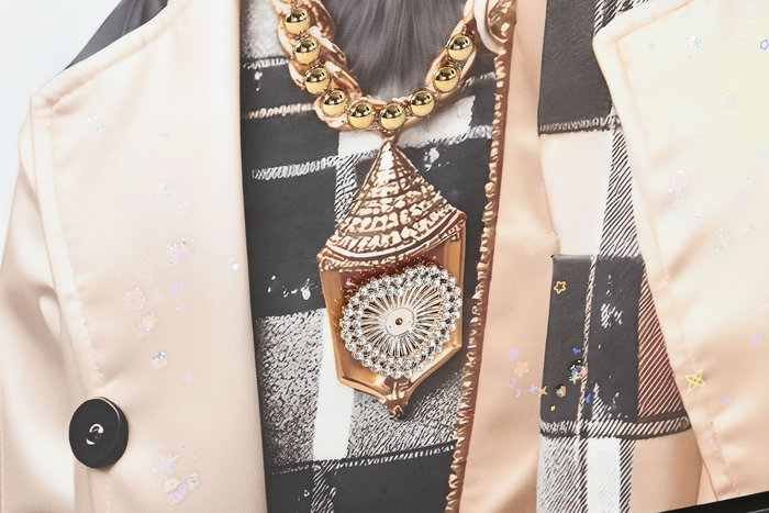 DKD Home Decor Cuadro Perros con Gafas Lienzo MDF Negro Blanco 62 x 62 x 3 cm (4 Unidades)