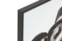 DKD Home Decor Cuadro Perros con Gafas Lienzo MDF Negro Blanco 62 x 62 x 3 cm (4 Unidades)