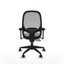 PIQUERAS Y CRESPO Silla de oficina Cilanco Verde y Gris con Brazos 3D
