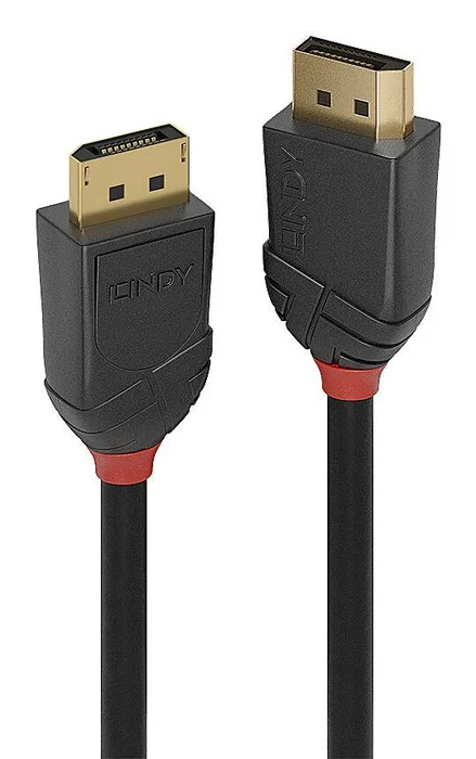 Lindy Cable DisplayPort 2.1 3m 54Gbps Negro Black Line