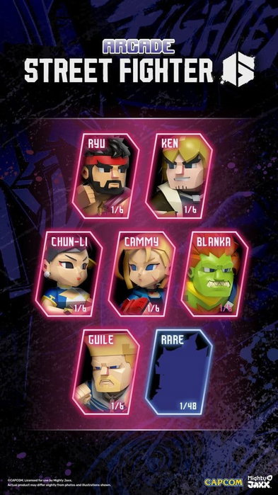 Arcade: Capcom Street Fighter Series Kandy 4 inch Vinyl Figure Blind Box Display (6) Arcade: Capcom Street Fighter Series Kandy 4 inch Vinyl Figure Blind Box Display (6)