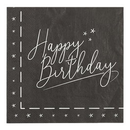 Party Time Juego de 20 Servilletas de Papel para Fiestas