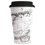 SD TOYS Taza Viaje El Señor de los Anillos Mapa de Mordor 400ml Vaso para Café