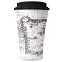 SD TOYS Taza Viaje El Señor de los Anillos Mapa de Mordor 400ml Vaso para Café