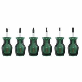 Bosch Juego de 6 destornilladores cortos PH/PZ/TX/Flat