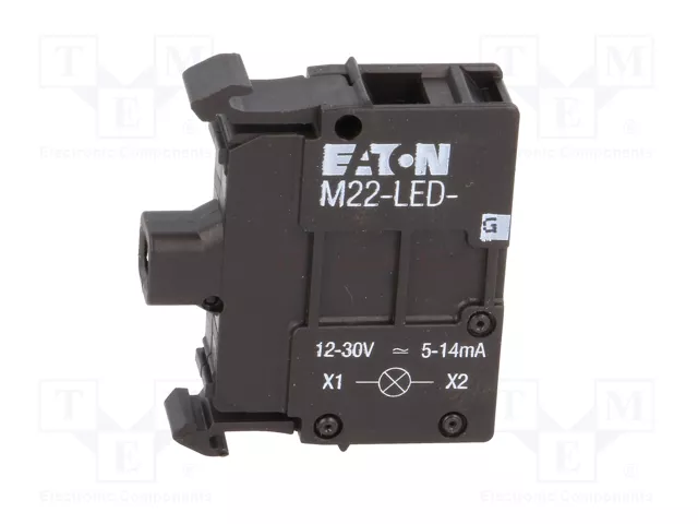 Eaton M22-LED-G Luminaria LED para caja eléctrica, 12-30V AC/DC, Negro Eaton M22-LED-G Luminaria LED para caja eléctrica, 12-30V AC/DC, Negro