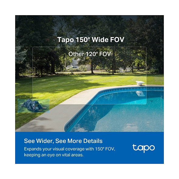 TP-Link Tapo C425 Kit (EU) - Cámara de Seguridad Exterior IP Inalámbrica Solar, 4MP, Blanco, Forma Bala, con Montaje para Techo/Pared