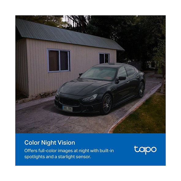 TP-Link Tapo C425 Kit (EU) - Cámara de Seguridad Exterior IP Inalámbrica Solar, 4MP, Blanco, Forma Bala, con Montaje para Techo/Pared