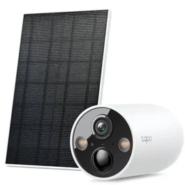 TP-Link Tapo C425 KIT Cámara Vigilancia WiFi Exterior con Batería Integrada y Panel Solar, Visión Nocturna a Color 2K, Detección Personas/Mascotas por IA, Resistente IP66