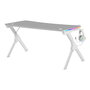 Mars Gaming MGDXLRGBW Mesa Gaming Ergonómica RGB Blanco Grande