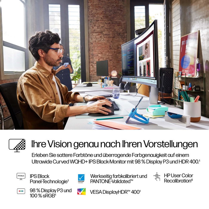 HP Series 7 Pro 738pu Monitor Curvo WQHD+ 37,5 pulgadas Thunderbolt 4 HP Series 7 Pro 738pu Monitor Curvo WQHD+ 37,5 pulgadas Thunderbolt 4