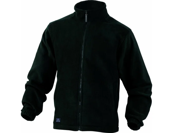 Deltaplus Chaqueta polar con cremallera y 2 bolsillos negra talla XL