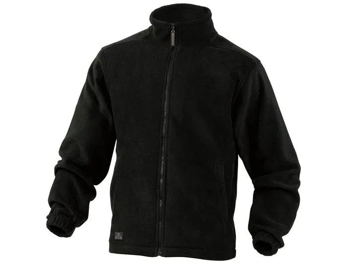 Deltaplus Chaqueta Polar con Cremallera 2 Bolsillos Negro Talla XL