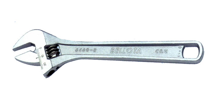 BELLOTA Llave 6460-10 ajustable moleta central reglada BELLOTA Llave 6460-10 ajustable moleta central reglada