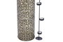 DKD Home Decor Jarrón de Hierro Tallado Dorado 19x19x84 cm
