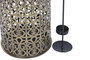 DKD Home Decor Jarrón de Hierro Tallado Dorado 19x19x84 cm