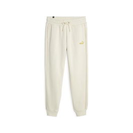 Pantalón Largo Deportivo Puma Ess+ Minimal Gold Beige Mujer