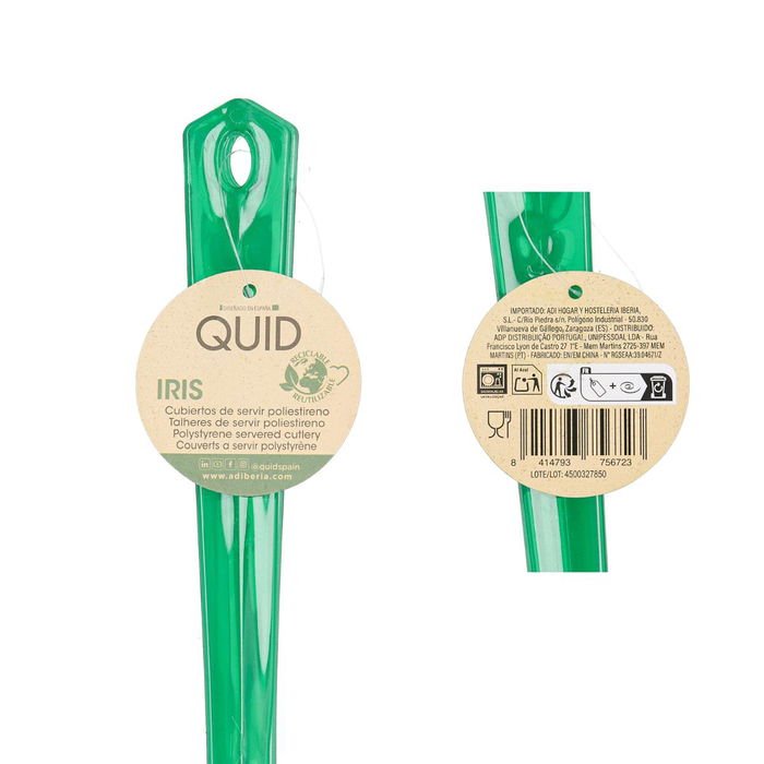 Set 2 Cubiertos Poliestireno Iris Quid 28x6x0,5 cm