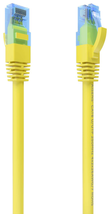 Aisens Cable de Red Cat.6 UTP AWG26 CCA Amarillo 3m A135-0836