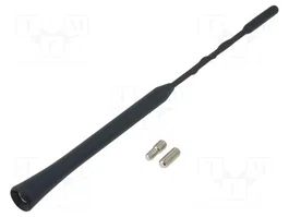 PER.PIC. Mástil de antena universal negro 0,235 m