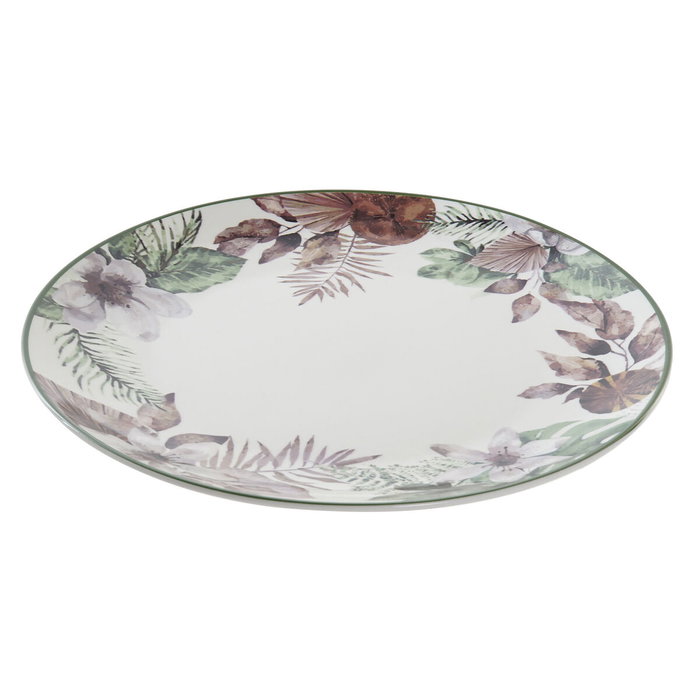 Plato Llano DKD Home Decor Flores Porcelana (27 x 27 x 2 cm) Plato Llano DKD Home Decor Flores Porcelana (27 x 27 x 2 cm)