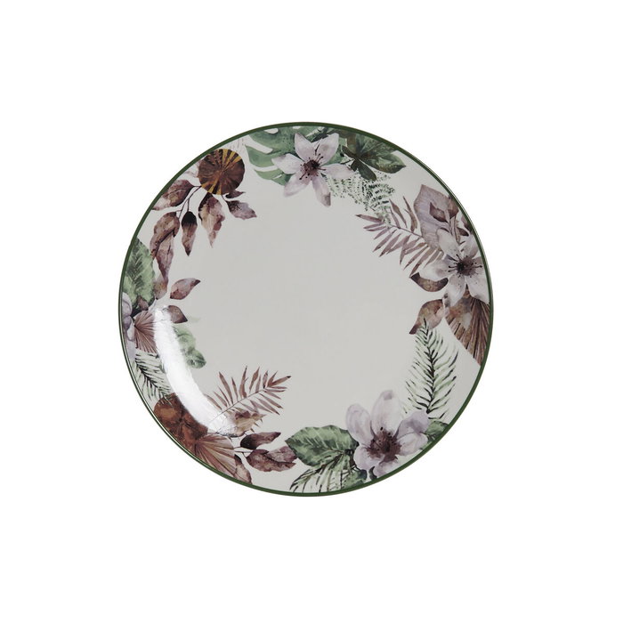 Plato Llano DKD Home Decor Flores Porcelana (27 x 27 x 2 cm) Plato Llano DKD Home Decor Flores Porcelana (27 x 27 x 2 cm)