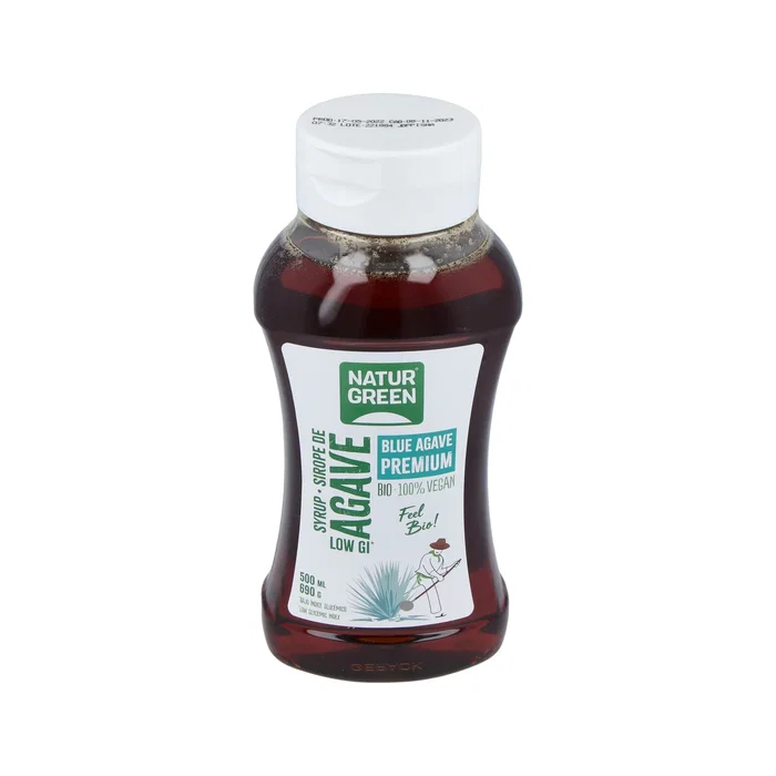 NATURGREEN Sirope De Agave Bio 500Ml - Jarabe de Agave Ecológico 100% Vegetal y Sin Lactosa - 500 ml NATURGREEN Sirope De Agave Bio 500Ml - Jarabe de Agave Ecológico 100% Vegetal y Sin Lactosa - 500 ml