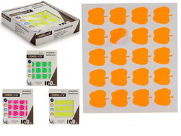 Pincello Etiquetas Adhesiva 22x49mm Manzana Surtidos 5P (Set de 120)