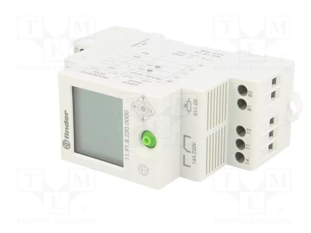 FINDER Interruptor de crepúsculo para raíl DIN 230VAC SPDT