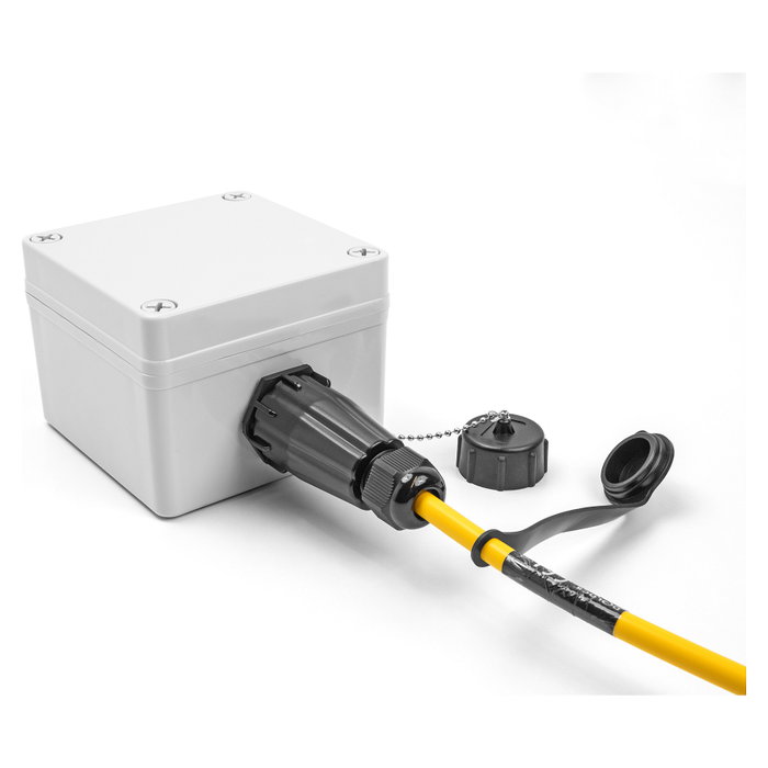 DeLOCK Adaptador de fibra óptica LC Duplex a LC Duplex Monomodo con tapa protectora IP68