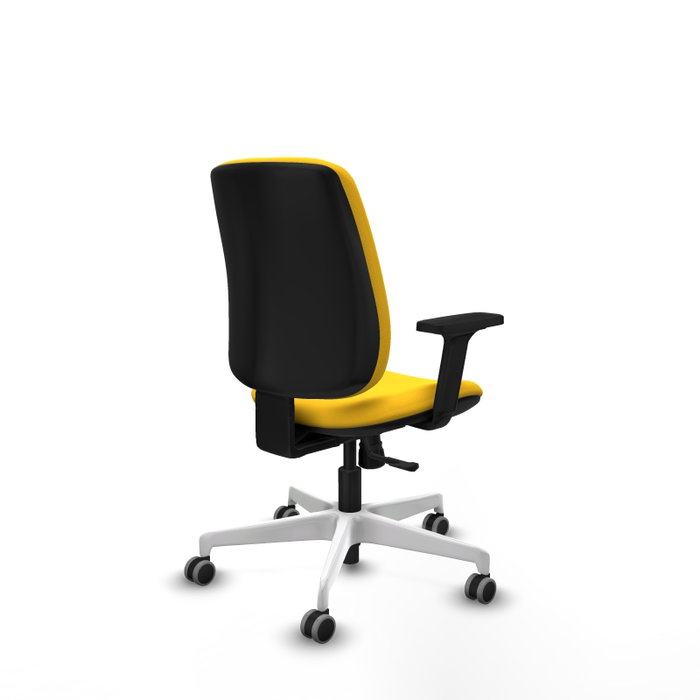 PIQUERAS Y CRESPO Alares Silla de oficina Sincro amarillo con brazos 2D