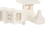 DKD Home Decor Decoración Luminosa LED Pagoda Surtido de 2