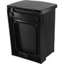 Brabantia Cubo de basura empotrado Negro 10 L