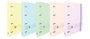 Oxford Europeanbinder Live & Go Carpeta 4 Anillas A4+ Colores Pastel con Recambio y Separadores