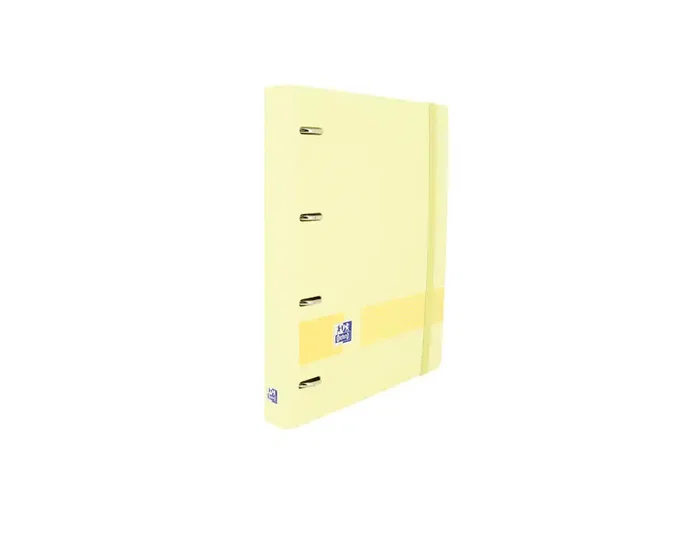 Oxford Europeanbinder Live & Go Carpeta 4 Anillas A4+ Colores Pastel con Recambio y Separadores