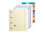 Oxford Europeanbinder Live & Go Carpeta 4 Anillas A4+ Colores Pastel con Recambio y Separadores