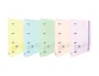 Oxford Europeanbinder Live & Go Carpeta 4 Anillas A4+ Colores Pastel con Recambio y Separadores