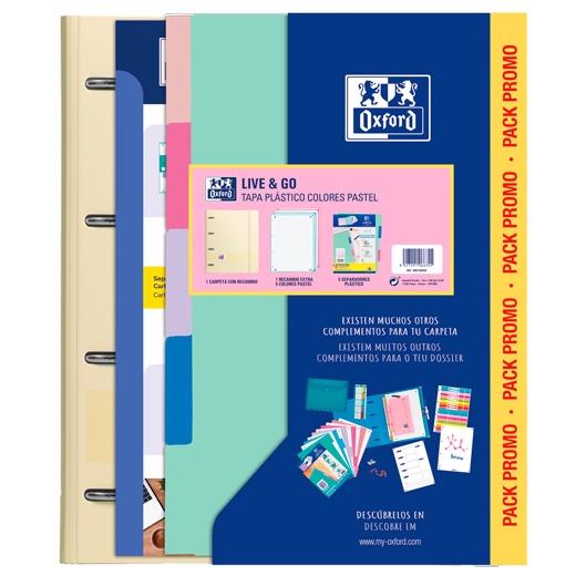 Oxford Europeanbinder Live & Go Carpeta 4 Anillas A4 250 Hojas Polyfoam Cierre Elástico Bolsa Portadocumentos Oxford Europeanbinder Live & Go Carpeta 4 Anillas A4 250 Hojas Polyfoam Cierre Elástico Bolsa Portadocumentos