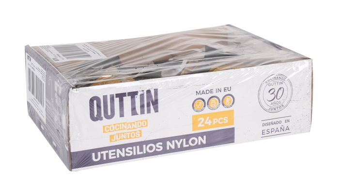 Quttin Pala Surcos Nylon Negra 32 x 7.5 cm (24 Unidades)