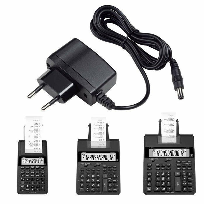 Casio Adaptador de Corriente AD-A60024 para Calculadoras con Impresora Casio Adaptador de Corriente AD-A60024 para Calculadoras con Impresora