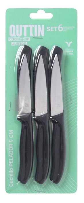 Quttin Set 6 Piezas Cuchillos Pelador Basic 9 cm (12 Cajas)