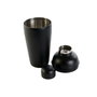 DKD Home Decor Coctelera Negra Inox 500ml Set de 5 Piezas 8 x 20 x 8 cm
