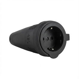 ABL 100000049 Kupplung SCHUKO Gummi TPE schwarz Manschette IP44