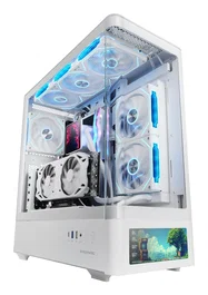Mars Gaming MCLCDPROW Caja ATX Blanca con Pantalla LCD de 7,2 pulgadas