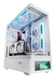 Mars Gaming MCLCDPROW Caja ATX Blanca con Pantalla LCD de 7,2 pulgadas
