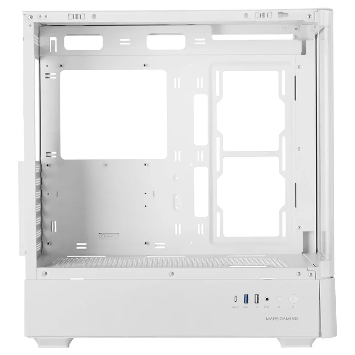 Mars Gaming MCLCDPROW Caja ATX Blanca con Pantalla LCD de 7,2 pulgadas