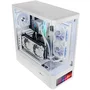 Mars Gaming MC-LCDPRO Caja Gaming Semitorre ATX Blanca con Pantalla LCD IPS de 7,2", Cristal Templado Curvado, Doble Cámara y USB-C