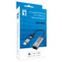 Level One USB-0423 Adaptador USB-C y USB-A a RJ45 Ethernet 2.5 Gigabit 2500 Mbps para Portátil Plug and Play Gris